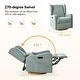 preview thumbnail 7 of 33, Remo Modern Electric Waterproof Nursery Swivel Glider Recliner with Built-in Nightlight and USB ports Set of 2 by HULALA HOME