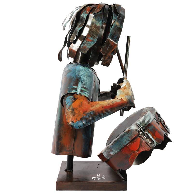Iron Hand-Painted Colorful Art Sculpture