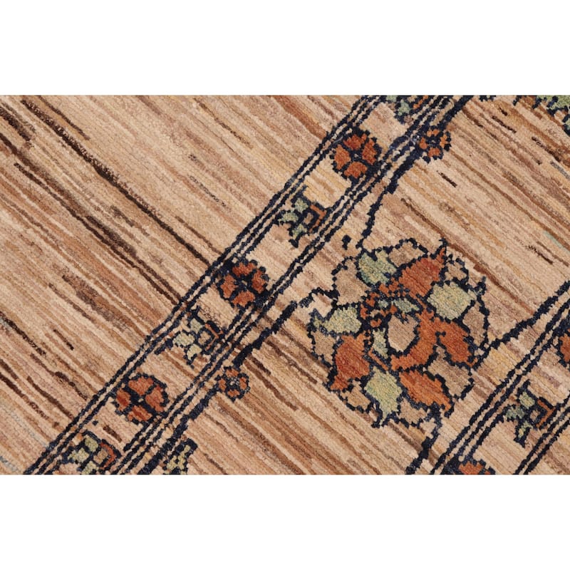 Rustic Ombre Zemeen Gabbeh Hand Knotted Wool Area Rug
