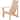 Linden Modern Wood Adirondack Chair Preassembled Back and Seat
