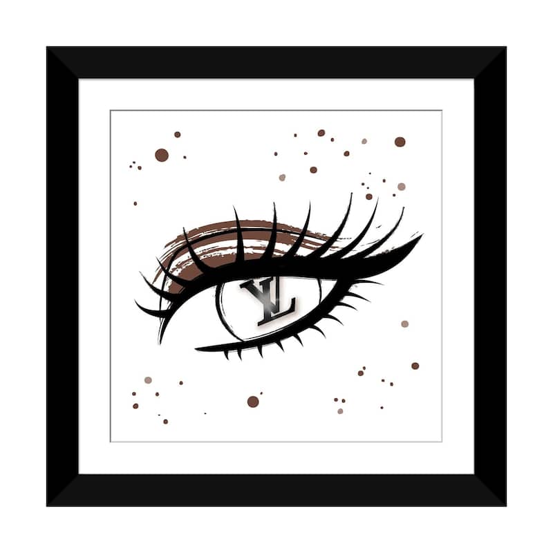 iCanvas "Louis Vuitton Eye" by Martina Pavlova - Black - 24x24x1