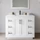 Option White / White Quartz Top / Matte Black Hardware