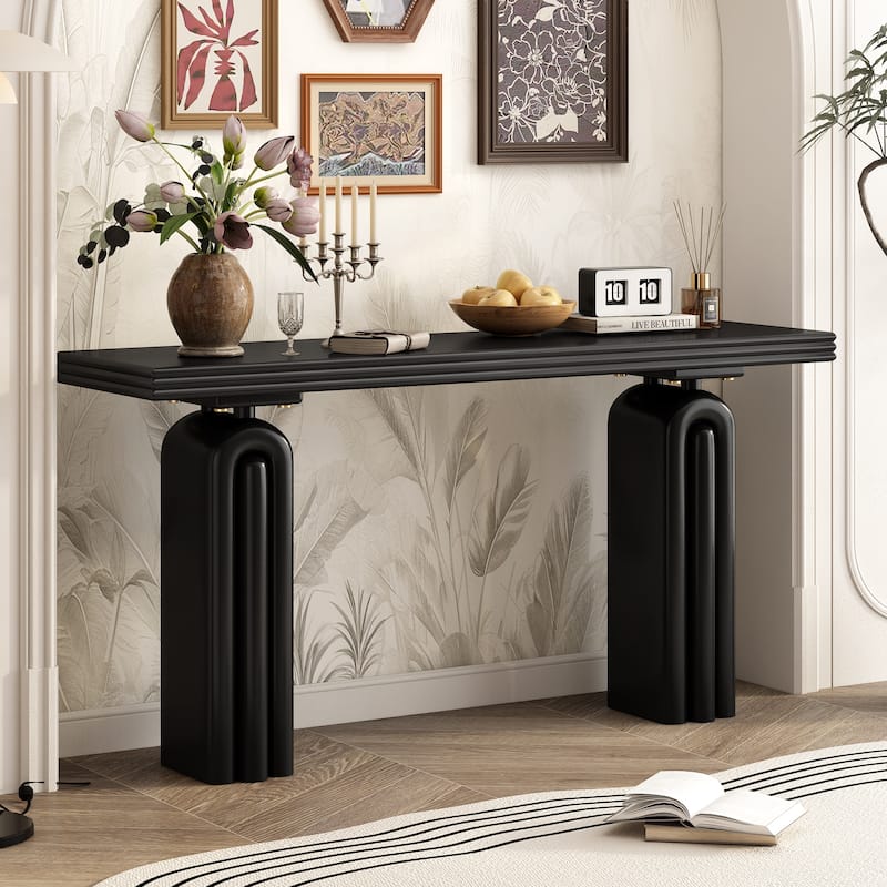 Roomfitters Accent Chic Console Table, Elegant and Luxurious Design for Entryway, Hallway, Living Room