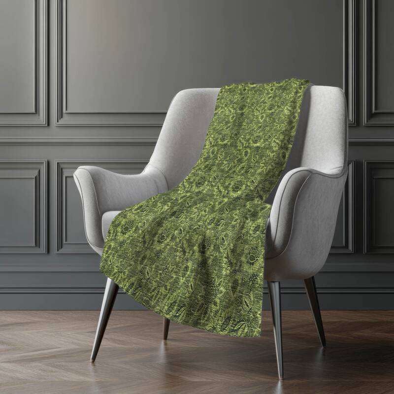Premium Machine Washable Floral Sherpa Throw Blanket