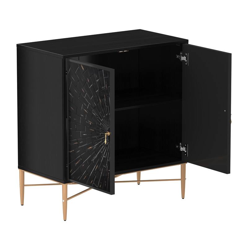 2 Door Vintage Accent Cabinet