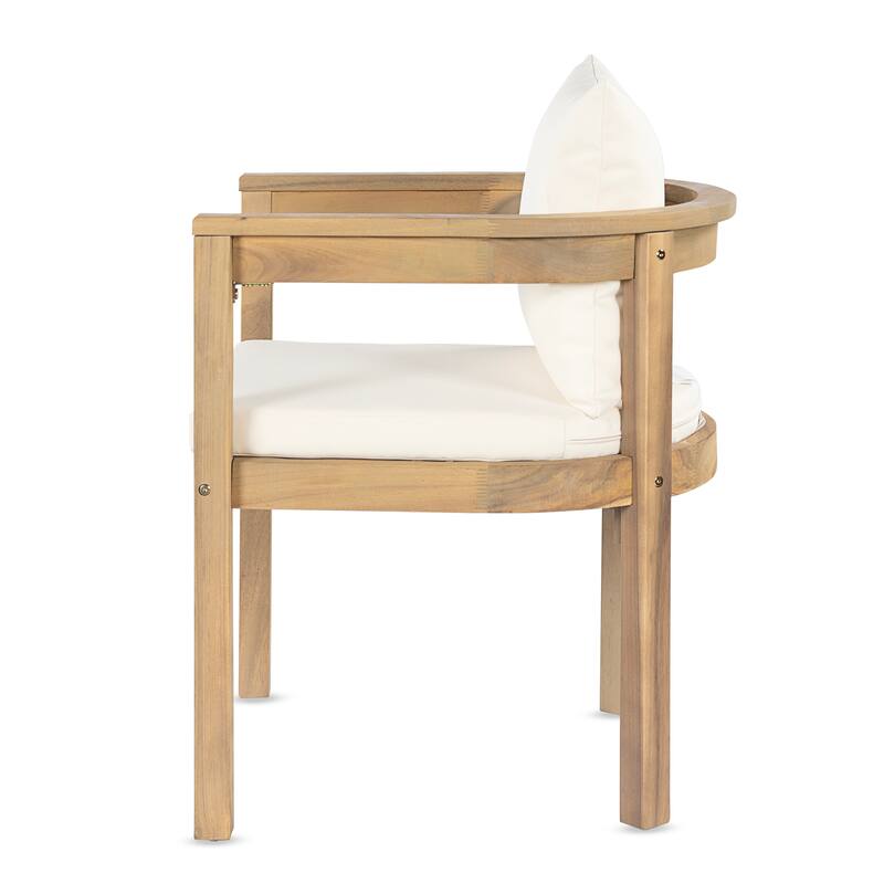 Christopher Knight Home - Carl Acacia Wood Outdoor Chairs (Set of 2)