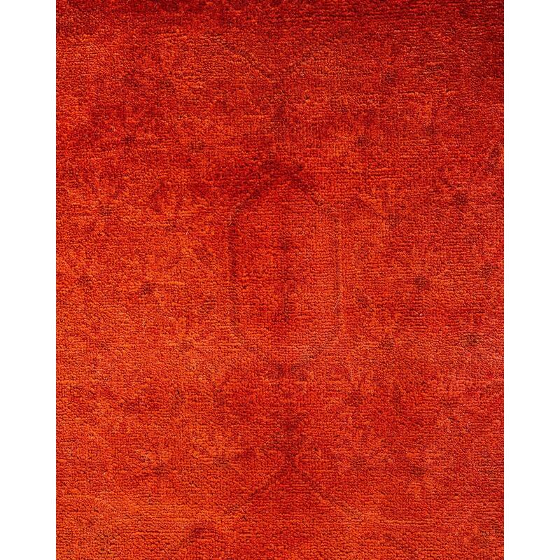 Vibrance One-of-a-Kind Hand-Knotted Area Rug - Orange, 6' 3" x 8' 10" - 6' 3" x 8' 10"