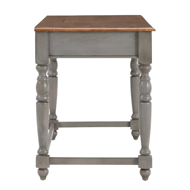Oaklyn Antique 1-drawer Desk with Charging Station by iNSPIRE Q Classic