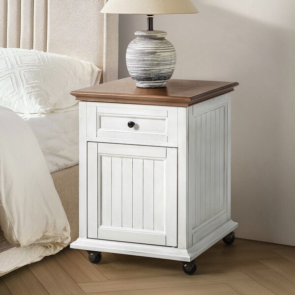HULALA HOME Kevin 18''W Traditional Lift-top End Table with Built