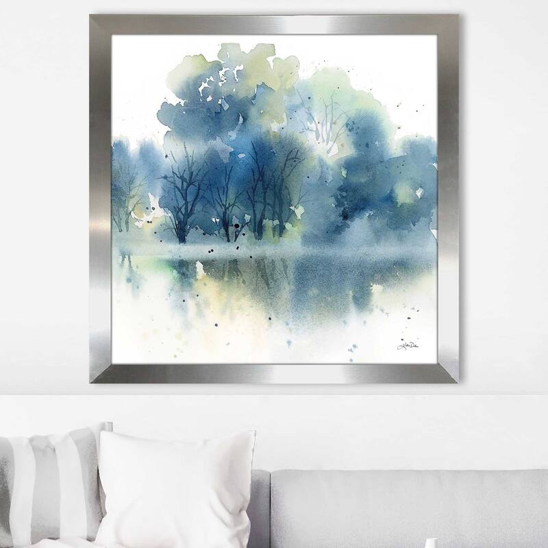 "Blue Pond Reflections" by Katrina Pete Print on Acrylic.