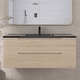 preview thumbnail 45 of 57, Floating Bathroom Vanity in Evita Oak with Integrated Quartz Sand Top 47.24'' x 18.9'' x 20.39''
