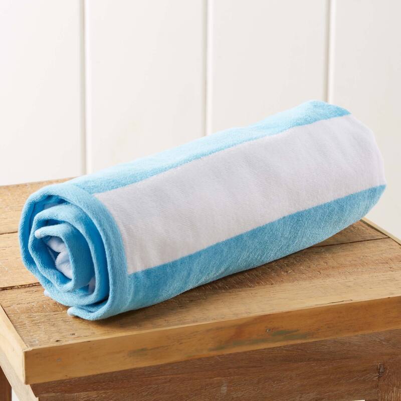 Linery & Co. Oversized Cotton Cabana Beach Towel, 4 Pack - 35" x 70"