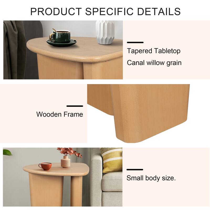 Tapered Tabletop Side Table