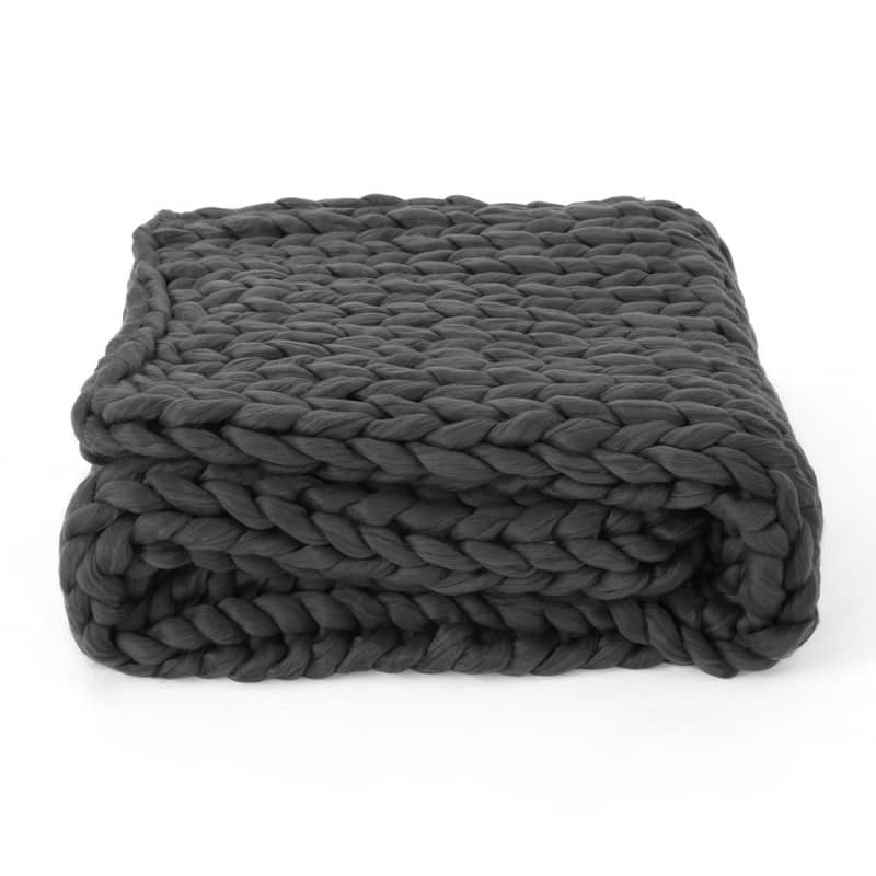 Cozy Knitted Acrylic Throw Blanket