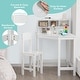 preview thumbnail 3 of 4, Kids Corner Desk & Chair Set Wooden Study Writing Workstation