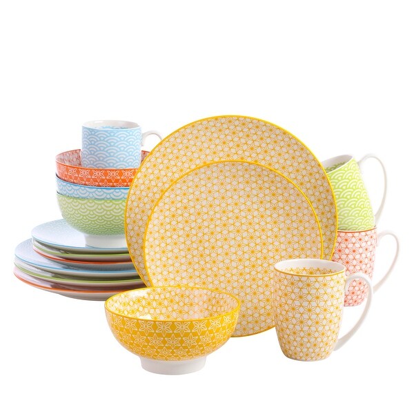 vancasso Macaron Porcelain Dinnerware Set Service for 4. Opens flyout.
