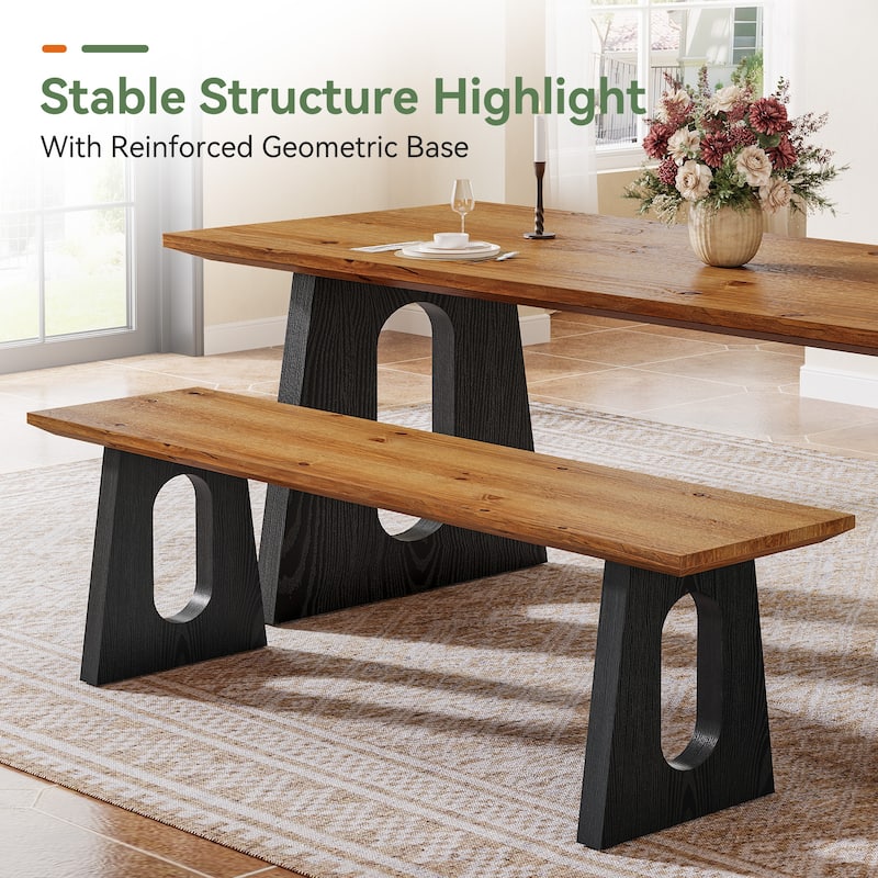 47" Farmhouse Dining Bench