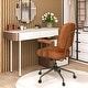 preview thumbnail 7 of 21, Leathaire Upholstered Task Home Office Chair with Cushioned Back-Beige