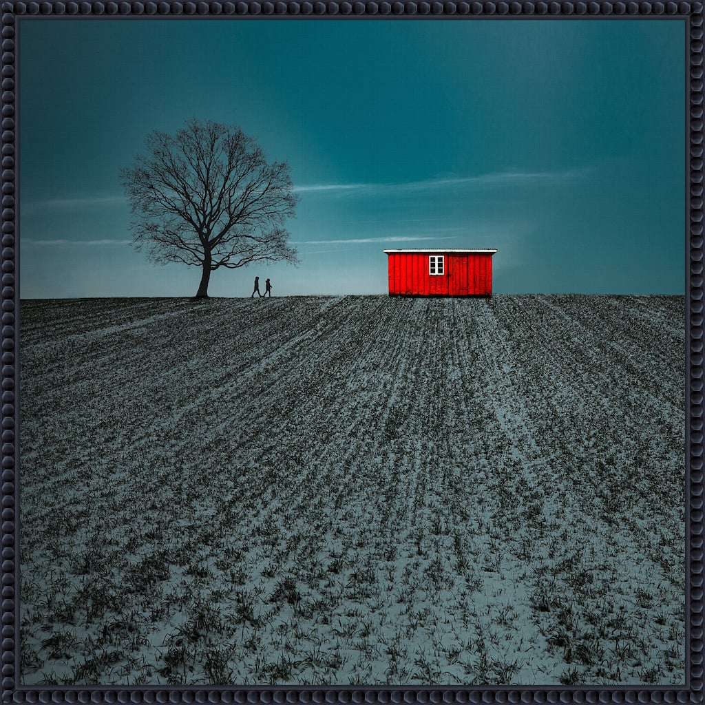 Rural Landscape by Inge Schuster Framed Canvas Wall Art Print