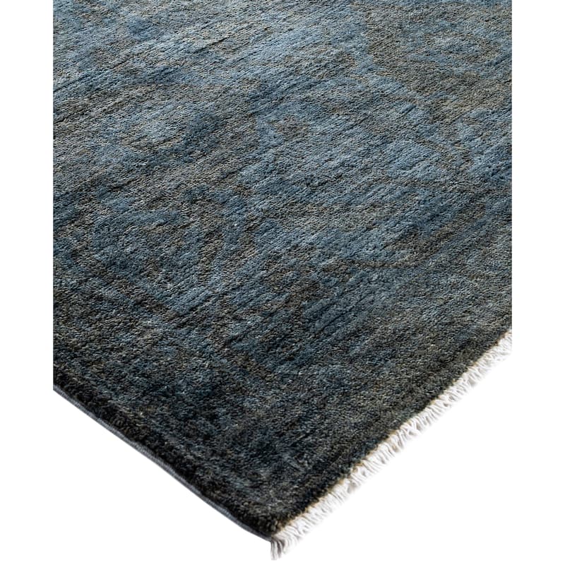 Overdyed One-of-a-Kind Hand-Knotted Area Rug - Gray - 8' 3" x 10' 1"