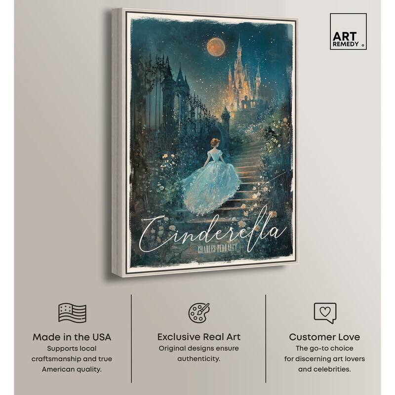 Classic Cinderella Canvas by Art Remedy