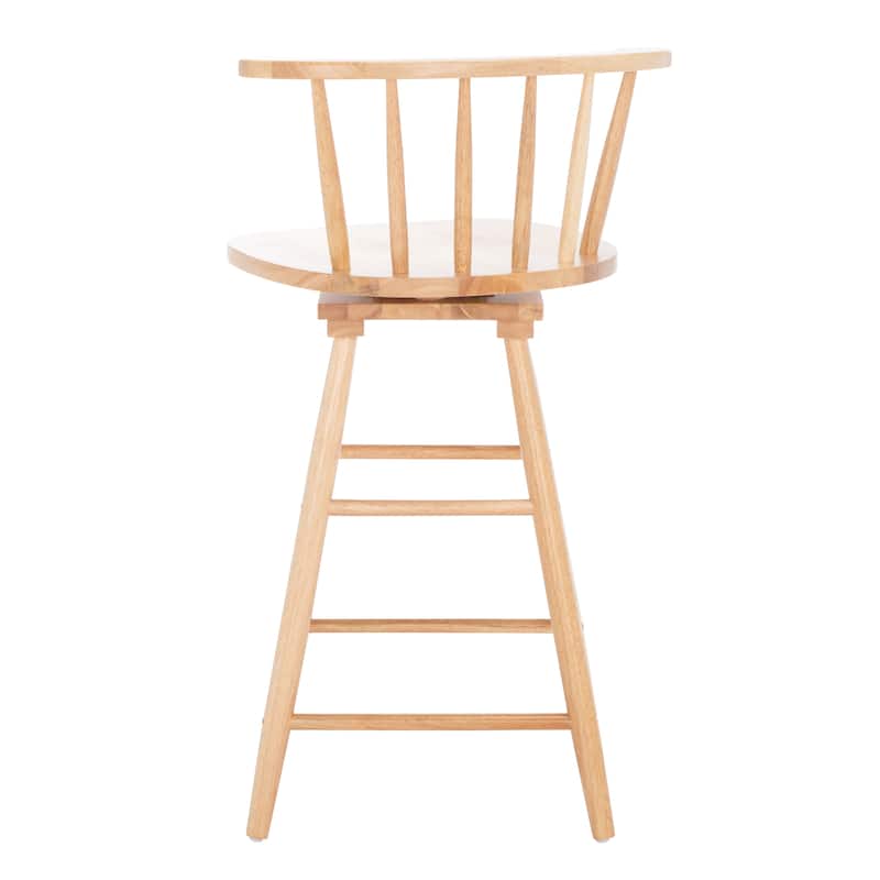 SAFAVIEH Gunnlaug Swivel 25-inch Counter Stool - 21 In. W x 17 In. D x 36 In. H - 21Wx17Dx36H