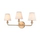 preview thumbnail 4 of 11, Elk Home Minerva Antique Nickel With Etched Glass 3 Light Vanity Light