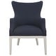 preview thumbnail 1 of 4, Uttermost 23753 26" Wide Plywood Framed Polyester Accent Chair - Blue / White Blue / White