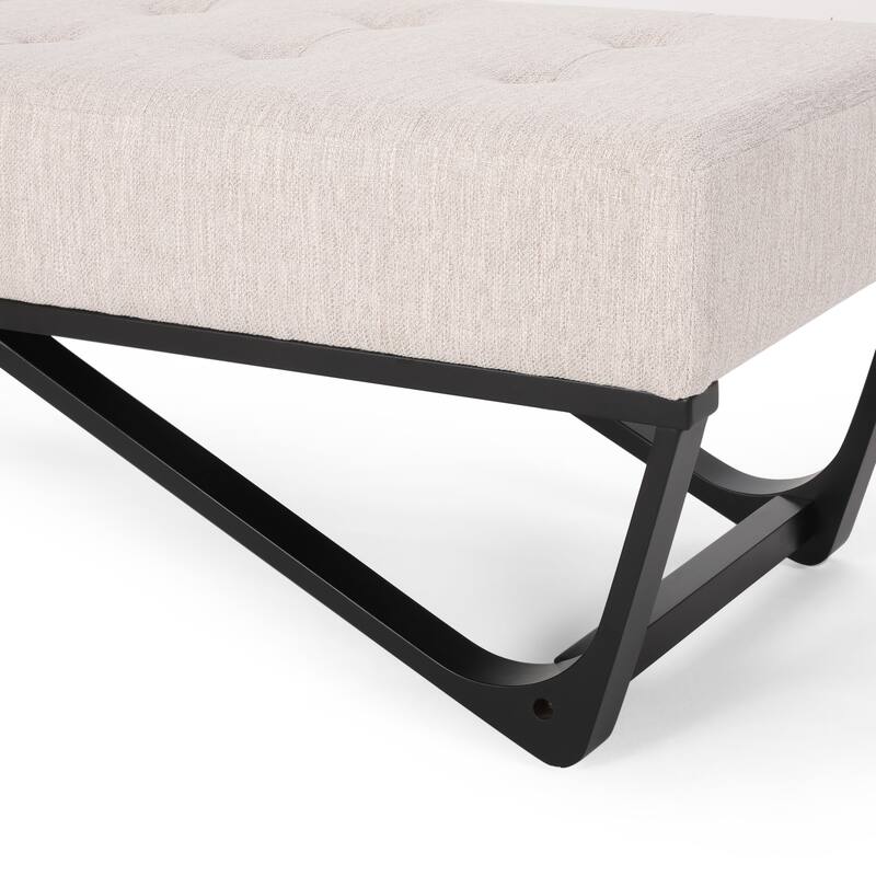 Button-tufted Sleek Bench