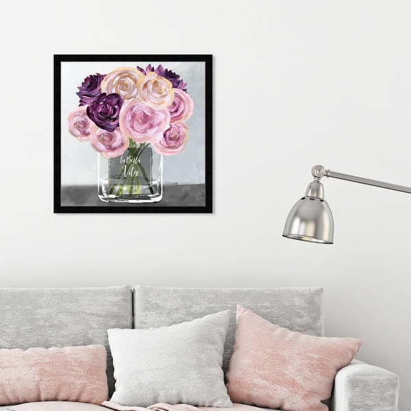 Oliver Gal 'La Bella Vita' Floral and Botanical Framed Wall Art Prints Florals - Pink, Purple. Opens flyout.
