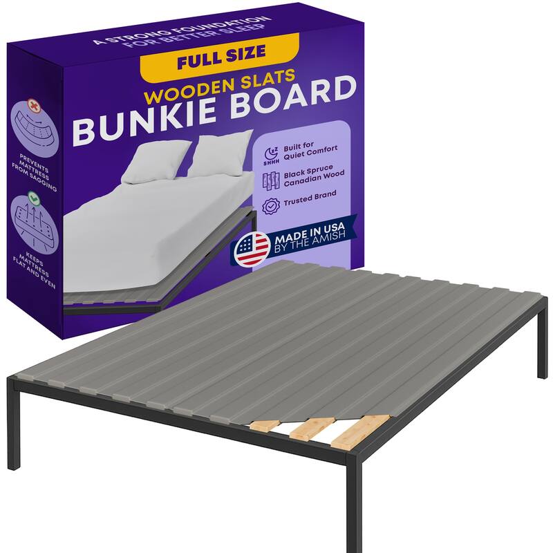 0.75" Vertical Standard Mattress Support Wooden Slats with Cover. - Split King