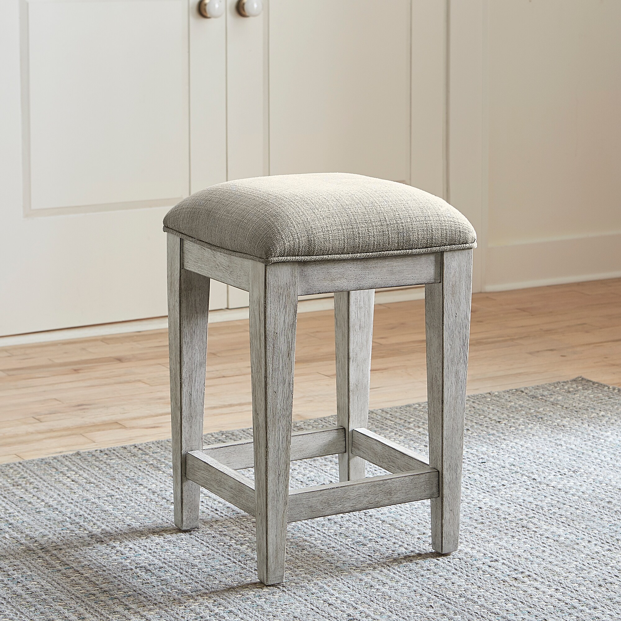 Antique best sale white stools