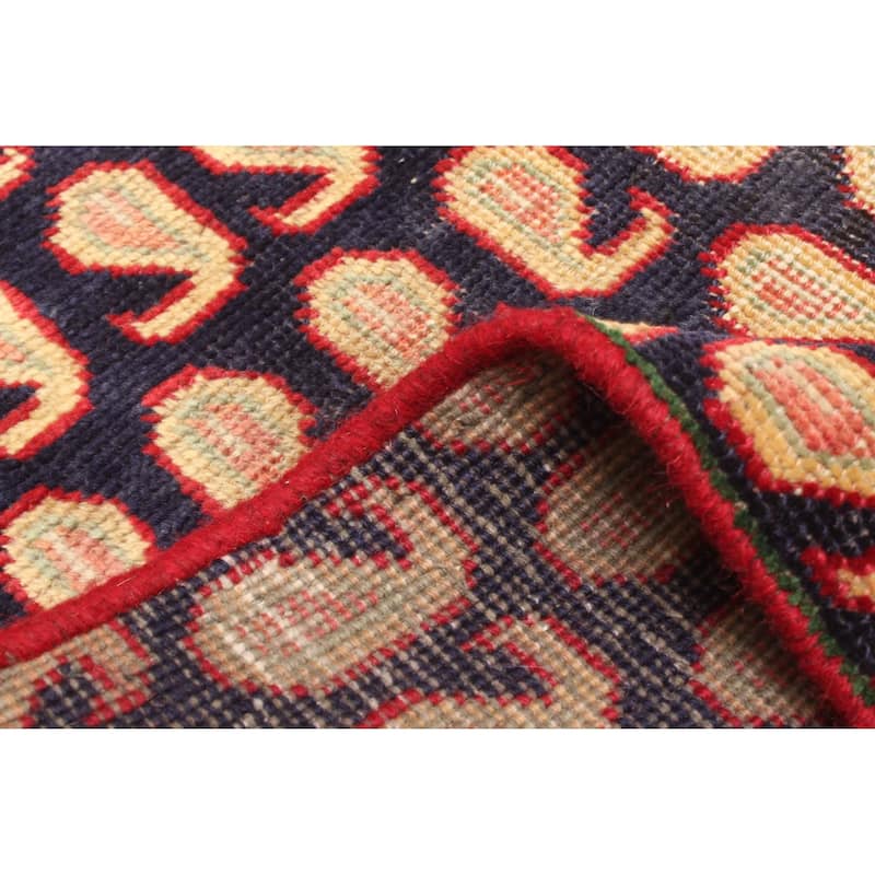 ECARPETGALLERY Hand-knotted Andelz Dark Navy Wool Rug - 2'8 x 5'5