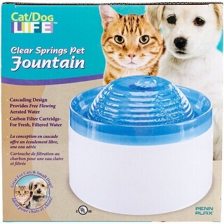Shop Penn Plax Catpf2 Cat Dog Life Pet Water Fountain Overstock