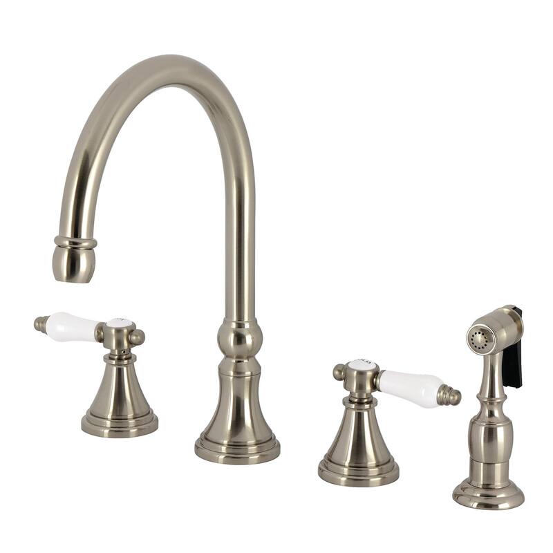Kingston Brass KS279.BPLBS Bel-Air 1.8 GPM Widespread Kitchen Faucet - Polished Chrome