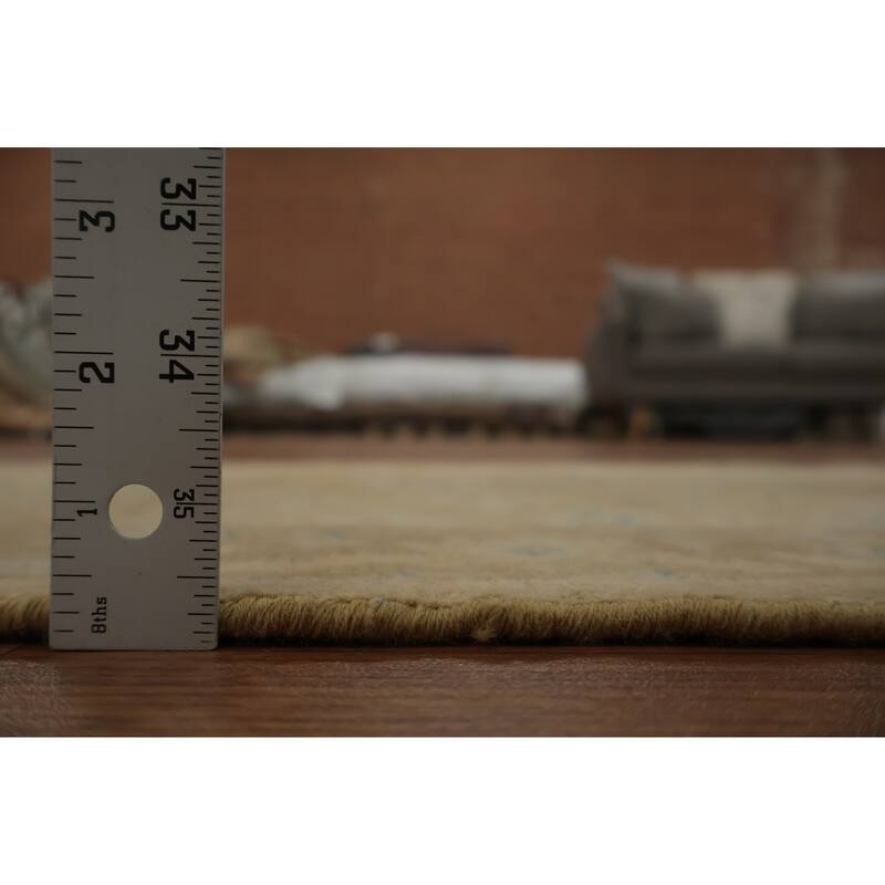 Hand Knotted Oriental 100% Wool Carpet Traditional All-Over Brown Ziegler Area Rug - 3' 11'' X 2' 0''