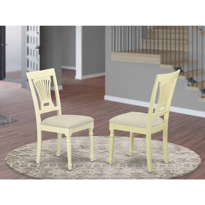 Kitchen Dining Chairs Wood Seat - Buttermilk Cherry Finish - Set of 4