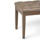 preview thumbnail 26 of 78, WYNDENHALL Hopewell 48 inch Wide Traditional Rectangle Ottoman Bench