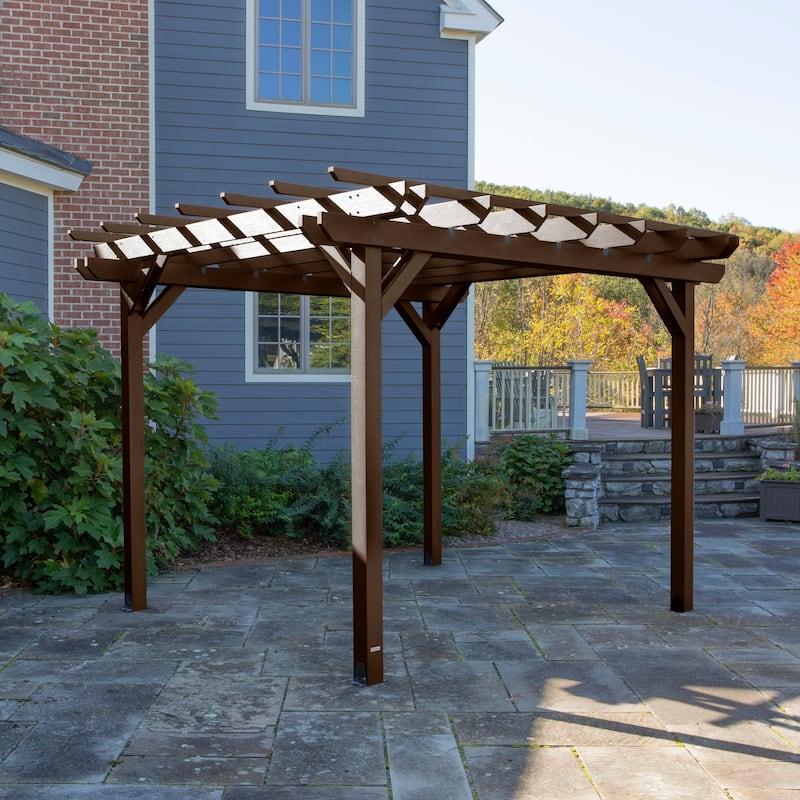 Highwood Bodhi 10 x 10 Recycled Plastic Pergola