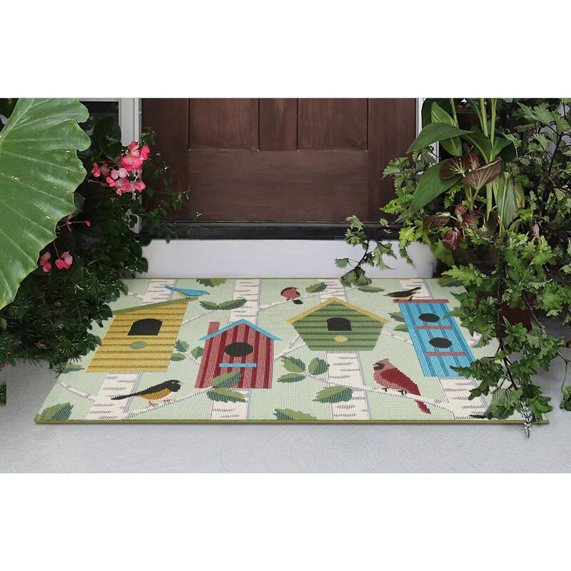 Liora Manne Esencia Bird Condos Indoor/Outdoor Mat
