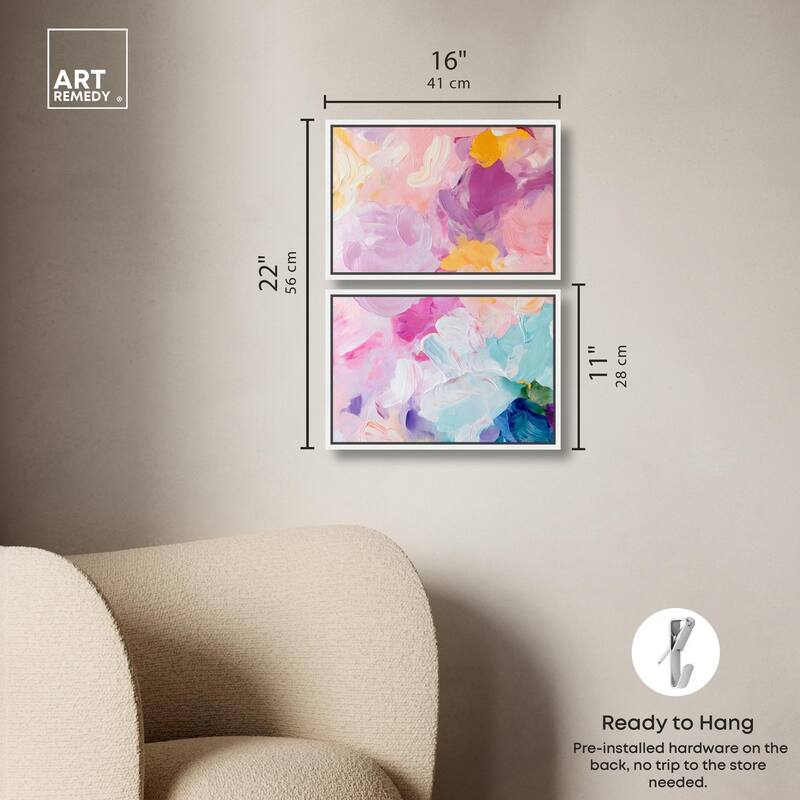 Misty Layers Canvas Set of 2 by Art Remedy