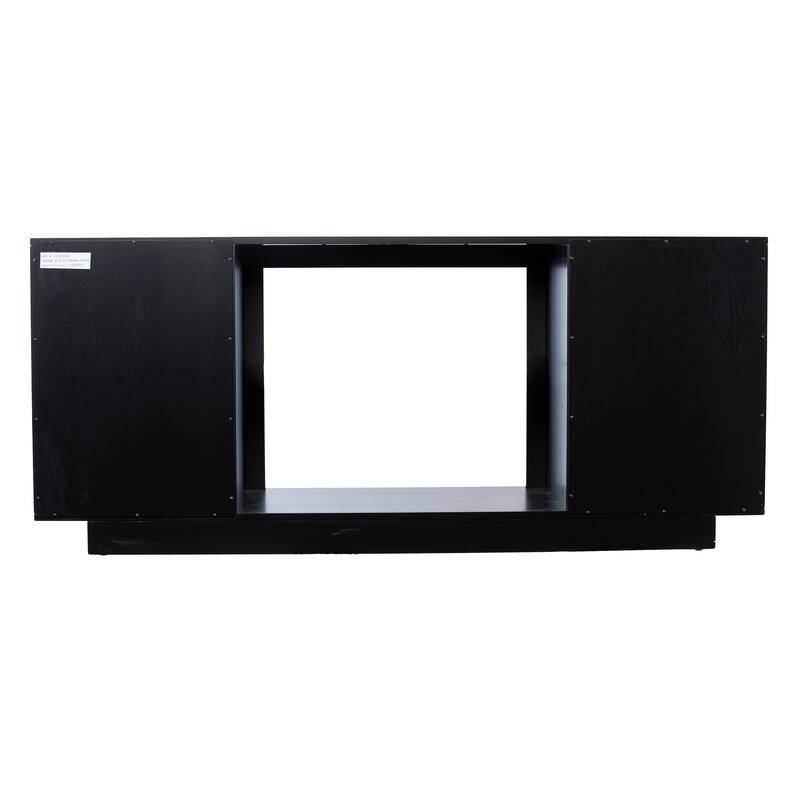 SEI Furniture Delauro Color Changing Electric Fireplace Media TV Stand with Storage