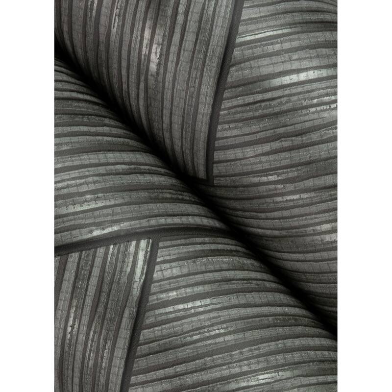 Advantage Ember Grey Geometric Basketweave Wallpaper