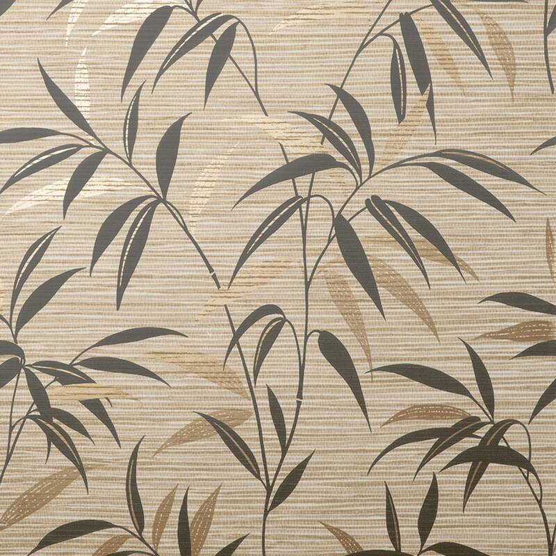 Fine Decor Fusion Neutral Leaf Wallpaper