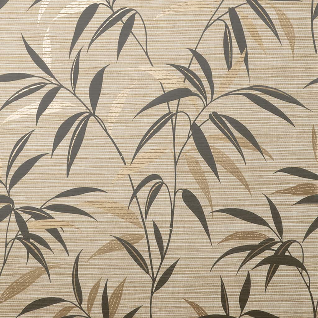 Fine Decor Fusion Neutral Leaf Wallpaper