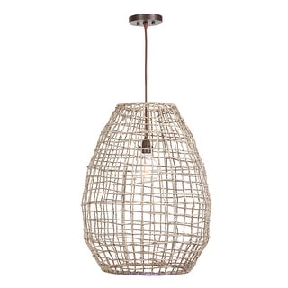Uttermost Cross Weave 1-Light Pendant