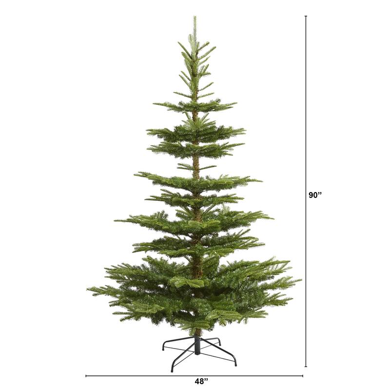 7.5' Layered Washington Spruce Artificial Christmas Tree with and 1325 Bendable Branches