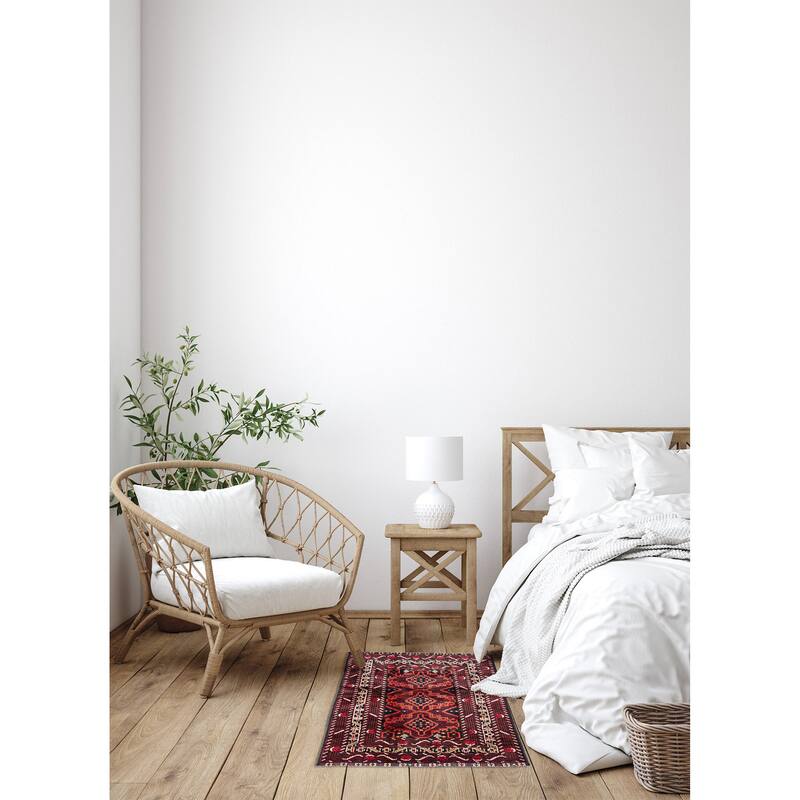 ECARPETGALLERY Hand-knotted Teimani Dark Brown Wool Rug - 3'8 x 6'1