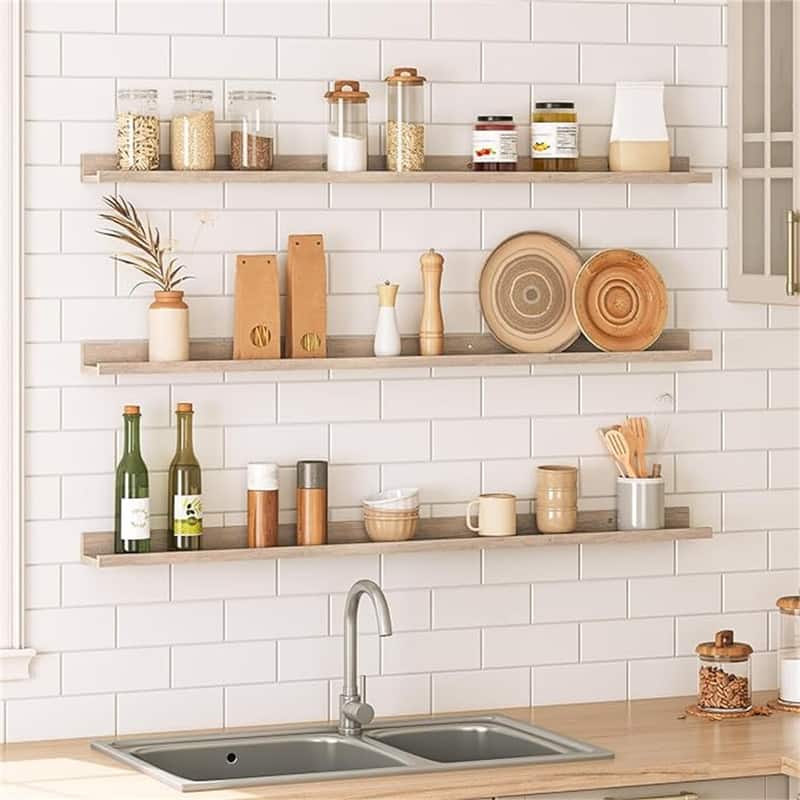 47.2 Inches Hanging Shelves - 3.9"D x 47.2"W x 2"H