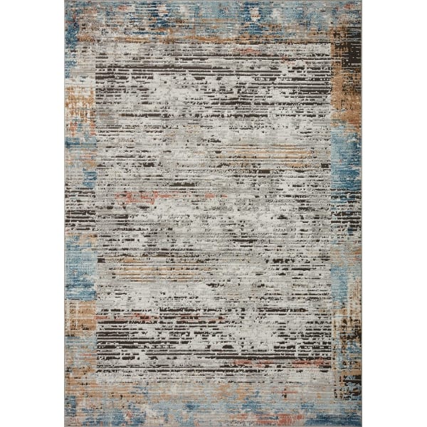 slide 2 of 4, Alexander Home Charlotte Distressed Modern Area Rug 2'-8" x 10'-6" Runner